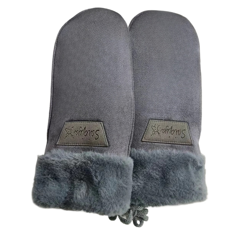 1 set of warm and thick sling gloves, cold mittens, can be used for cycling wind hanging neck bag