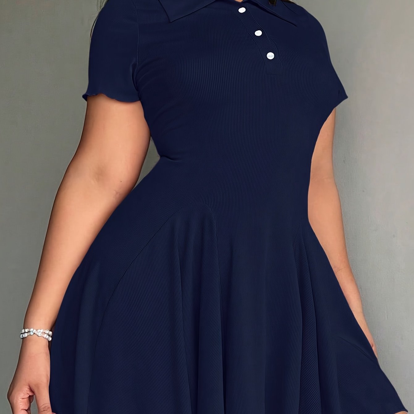Women'S Casual Tennis Polo Dress - Short Sleeve, Button-Up Collar, Ribbed Texture, Knee-Length with Paddles, Beige, Casual Wear|Short Sleeve Dress|Buttonup Collar Dress
