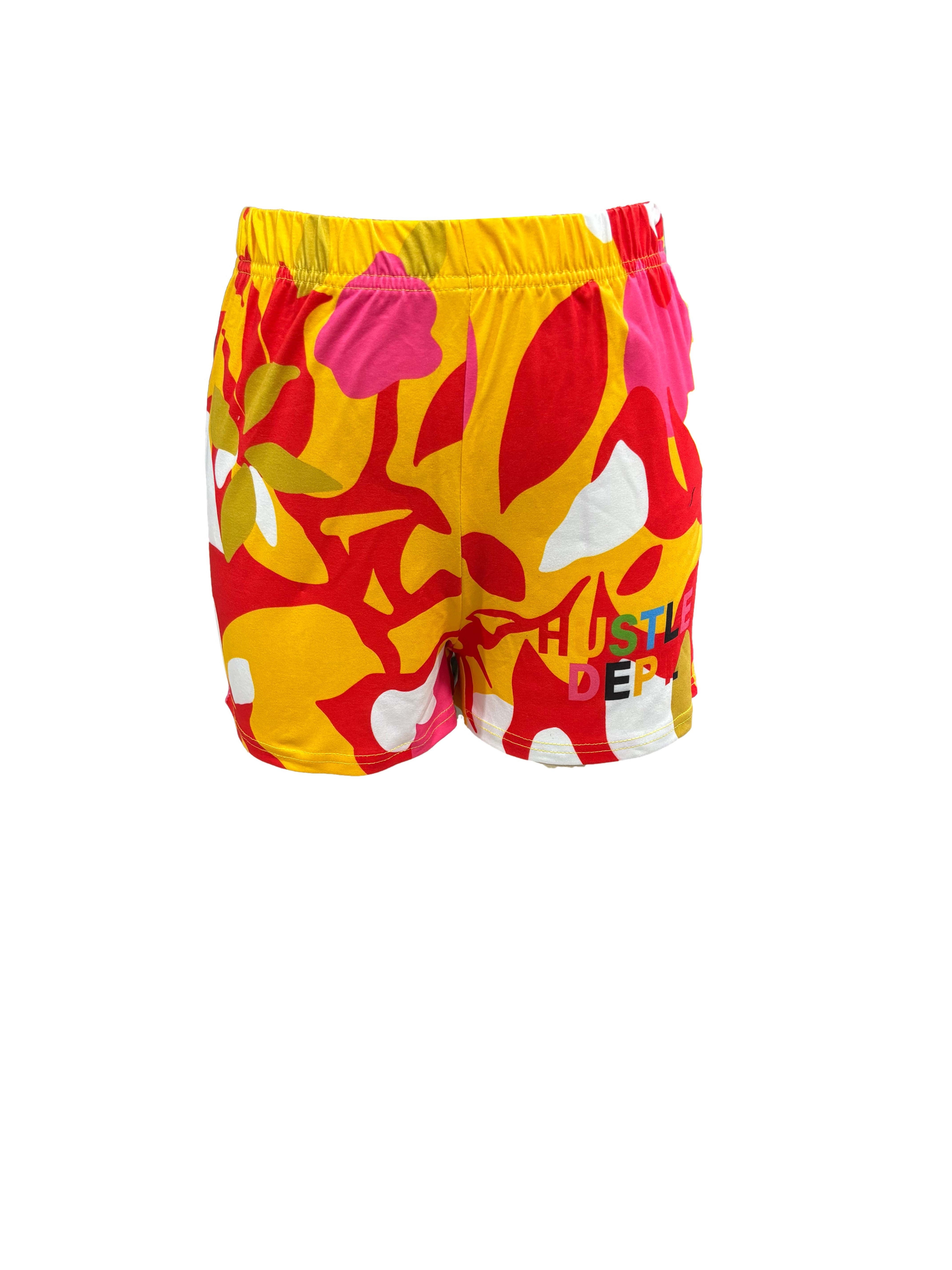 Y2K Style Fashion Letter Print T-Shirt and Shorts Set