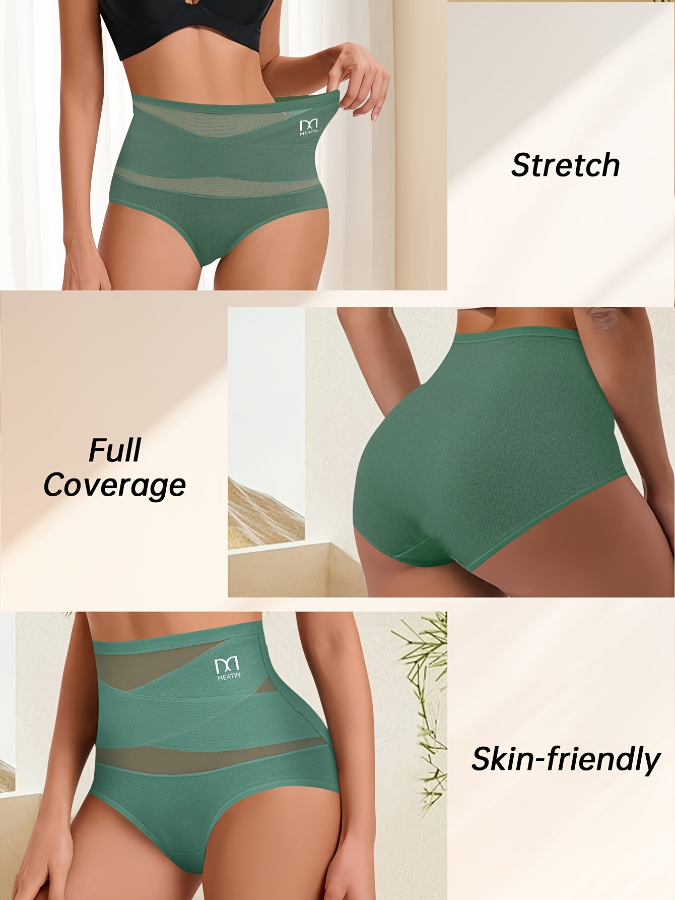 6pcs High Waisted Shapewear Women'S Panties, Breathable Tummy Tightening Compression Panties, Lift and Shape Hips, Black Friday Event, Suitable as Christmas Gift Ladies Underwear and Shapewear
