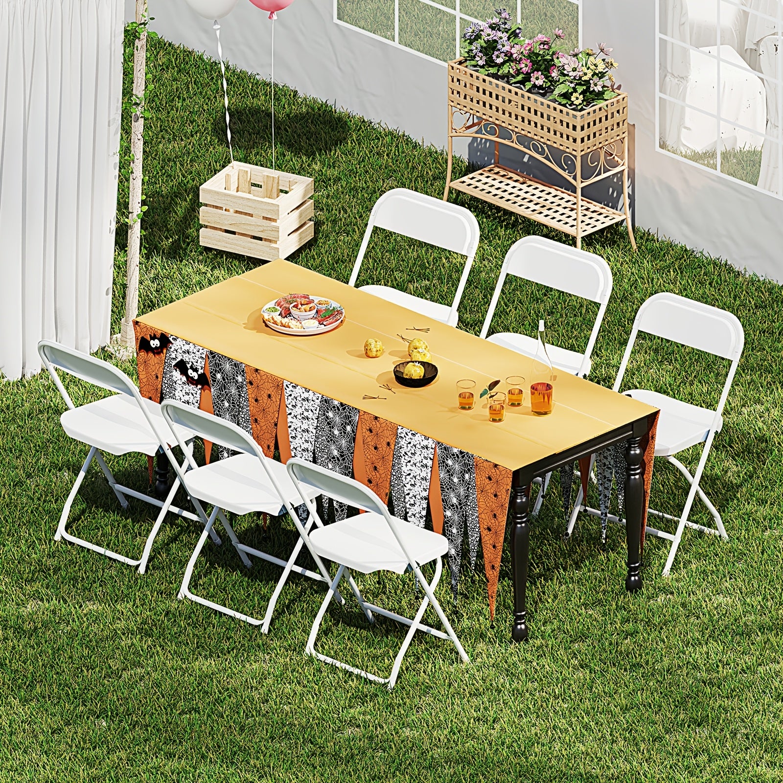 ANTONIA 20/10/8/6/4Set Stackable Plastic Folding Chair Pack with 350lb Steel Frame, Portable Outdoor Commercial Seat Perfect for Wedding, Party, Picnic, Dining, and Events Available in Classic White and Black