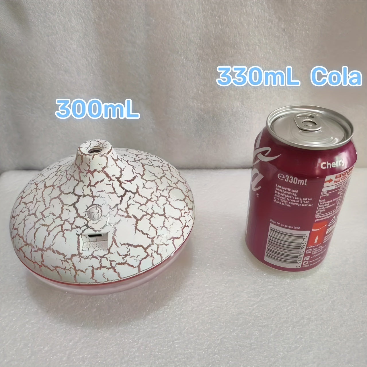 Crystal Crack 1pc USB Humidifier Aroma Diffuser - 300Ml Silent Nano Mist Beauty Hydration Device with Colorful Ambient Light - Powered by USB, Does Not Include Batteries
