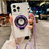 Acrylic transparent integrated stand with string crossbody phone case is suitable for Apple 16 all-inclusive drop resistance