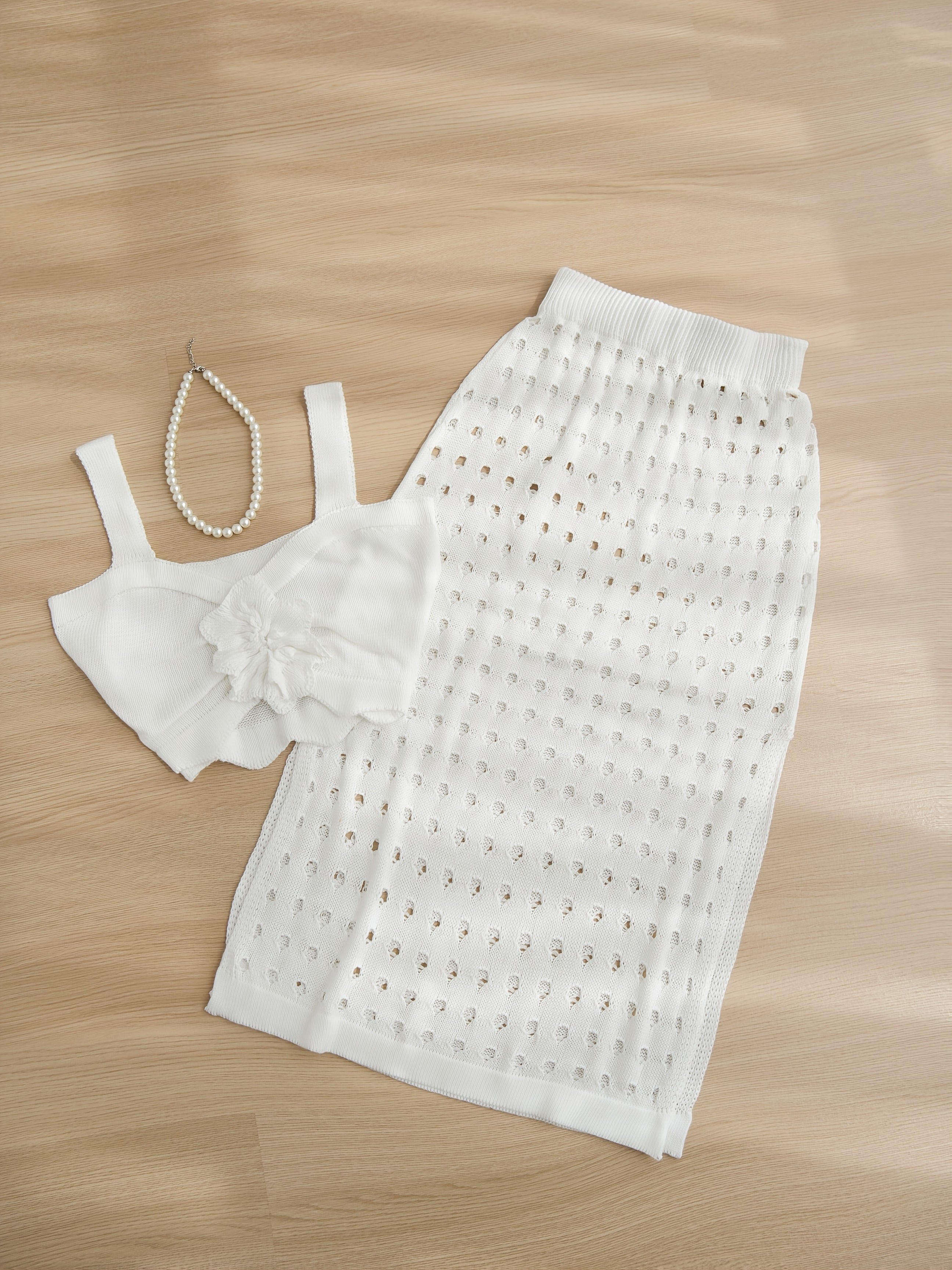 Cutout Bodycon Dress with Halter Top Set