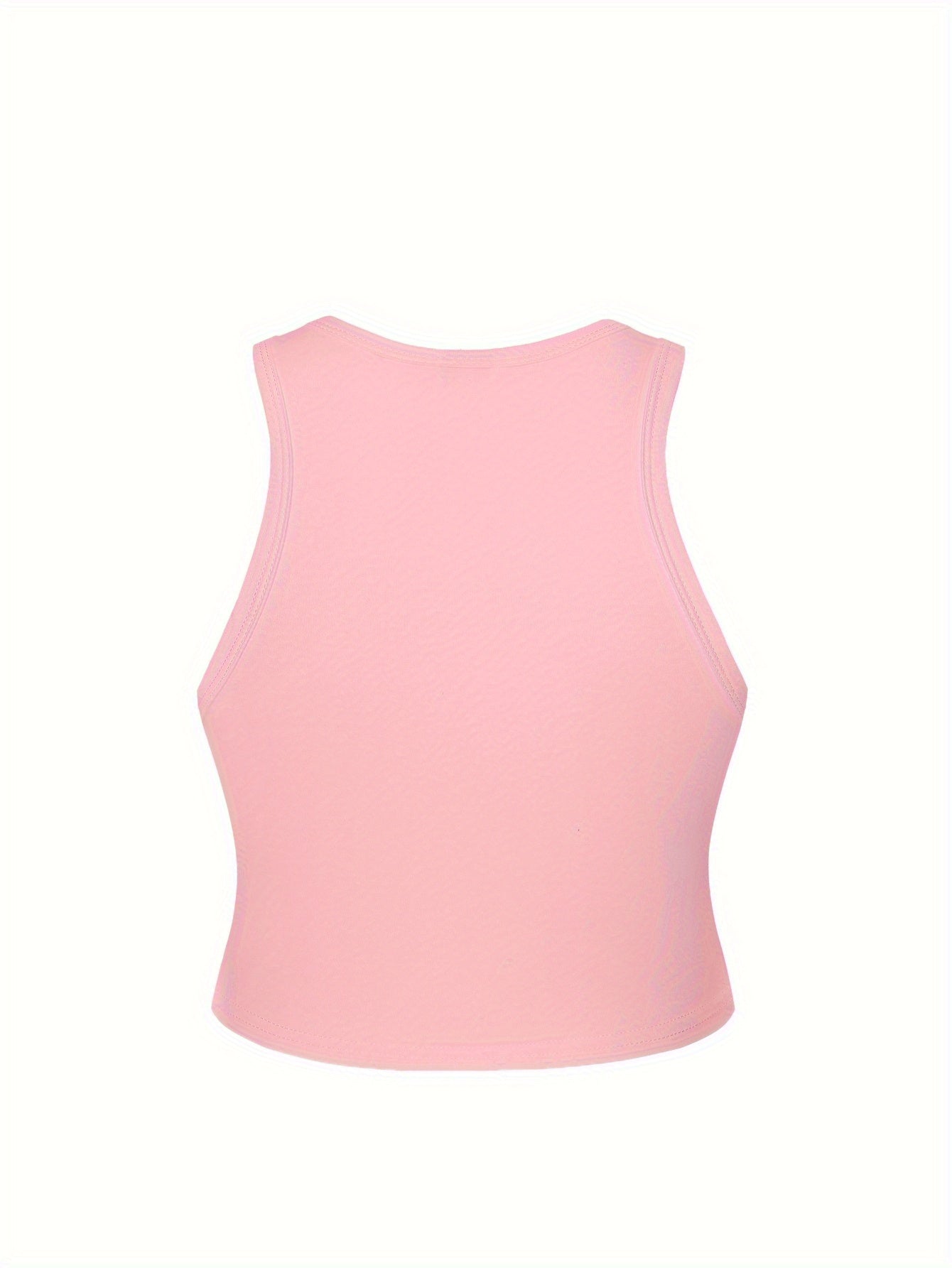 Ladies' Y2K Fashion Round Neck Sleeveless Tank Top, Trendy for Spring And Summer, Suitable for Street Style, Featuring Light Luxury Patterns And Prints. Ideal for Artistic Women, Commuting, Work Attire, Festive Parties, with