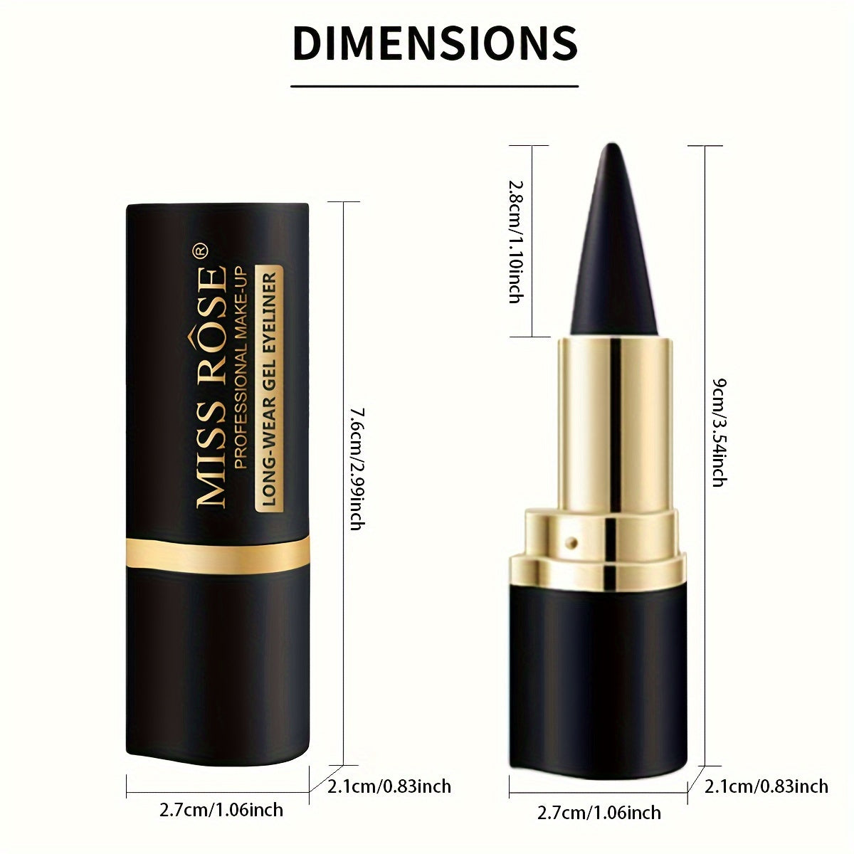 2pcs Waterproof and Sweat-Resistant Multi-Use Eye Pencil Set, Smudge-Resistant, for Eyes and Lips