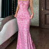 Y2K-Inspired Floral Print Tie-Front Mermaid Cami Dress - Sleeveless, Backless, Stretch Fit for Women, Pink Floral Print Design, Summer Fashion