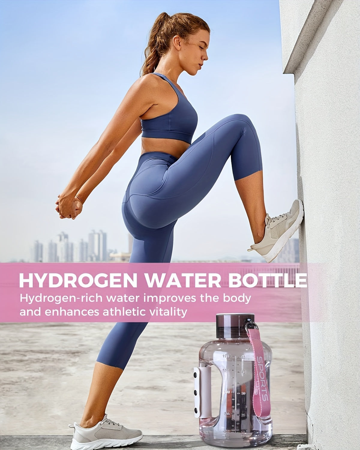 Hydrogen-Rich Water Cup Kettle Water Bottle Portable Pot Hydrogen And Oxygen Separation of High Concentration of Hydrogen-Rich Pot Large-Capacity Sports Tons Tons Bucket