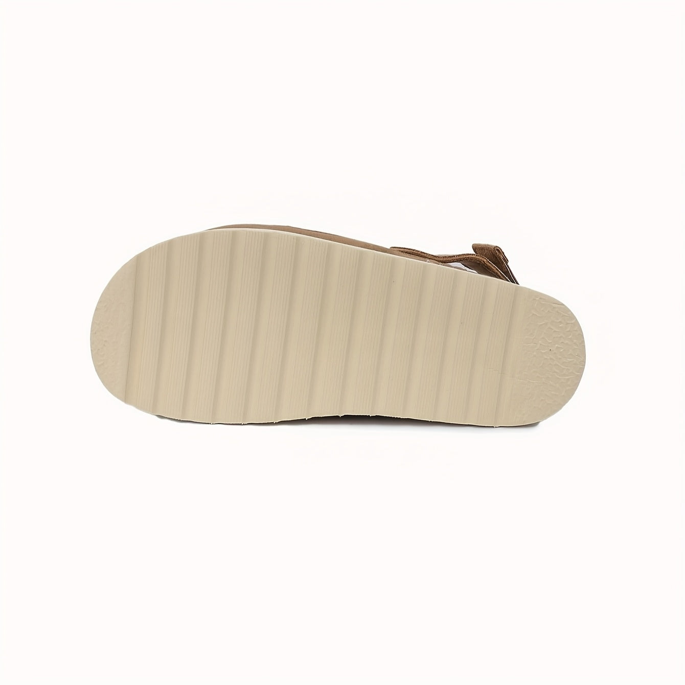 Cross-border Large Size Bag Head Bucken Half-Drag Velvet Double Layer Heightening Outdoor Magic Thick Sole Women's Slippers