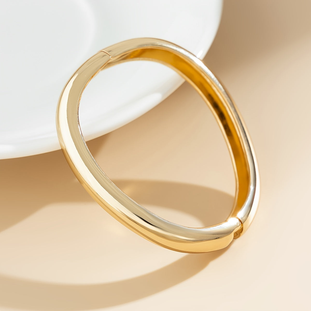 4pcs Geometric Irregular Ring & Bracelet Set, Fashionable Alloy Jewelry for Women, UV-Plated, Street Style, Minimalist Design, All-Season Wear for Daily & Party