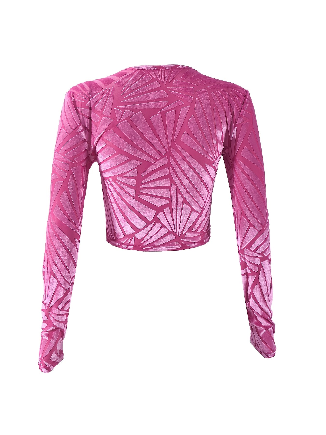 2024 Autumn And Winter New Arrival Women'S Casual Comfortable Crop Top with Mesh And Velvet for European And American Style
