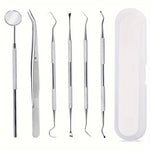 6pcs set, home personal hygiene care set: including tweezers, scraper, and residue remover, with anti slip handle and storage box