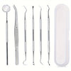 6pcs set, home personal hygiene care set: including tweezers, scraper, and residue remover, with anti slip handle and storage box