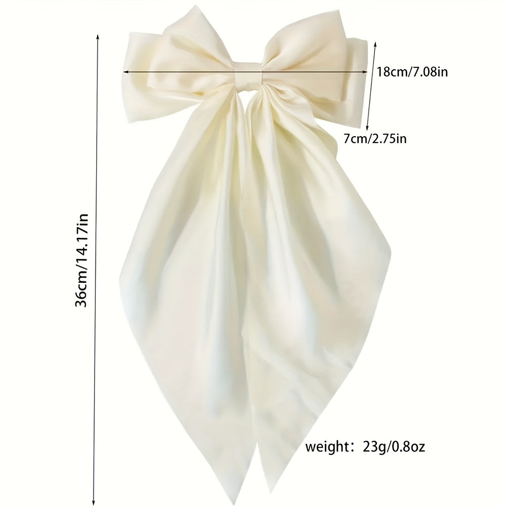 16pcs Vintage Polyester Hair Bows for Women - Elegant Metallic Hair Clips, Stylish Hair Accessories for Birthday Parties, Fancy Dress, and Daily Use