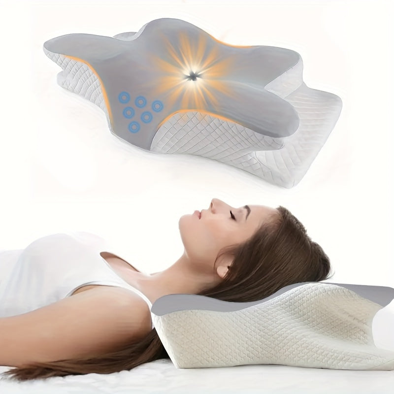 Slow Rebound Breathable Memory Foam Multi-functional Pillow, Cervical Spine Support, Stain-Resistant, Soft, Suitable for All Sleeping Positions