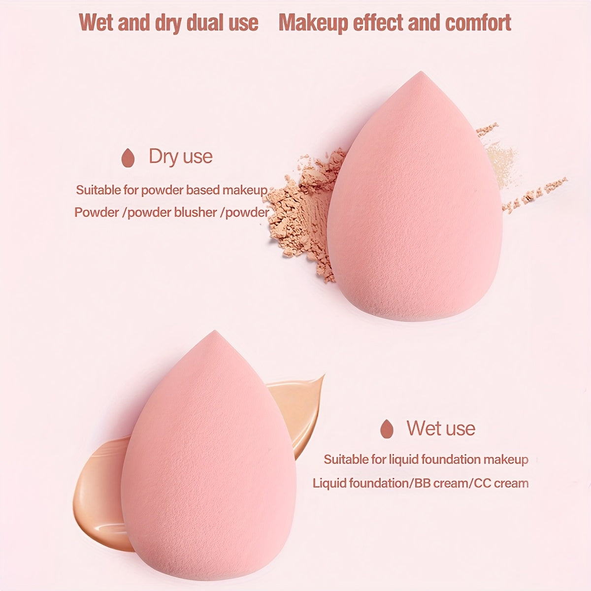 Makeup Brush Set Facial and Eye Shadow Brushes Super Soft Concealer, Blush, Contouring, Mixing, Eyeshadow, Makeup Sponge, Makeup Beauty Egg On Makeup Soft and Adaptable Makeup Tool Suitable for All Skin Types Create Perfect M