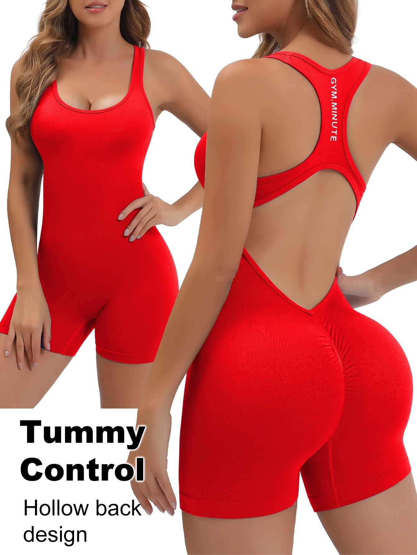 Women's High-Stretch Seamless Brown Jumpsuit Bodysuit - Soft, Breathable, 4-Way Stretch for Yoga, Tennis & Fitness - Quick-Dry, No Sheer Fabric, Machine Washable