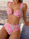 Sexy Floral Vacation Beach Bikini Set