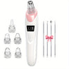 Blackhead Remover - 3 Adjustable Suction Power Levels, 4 Blackhead Remover Tools, 5 Replaceable Probes, USB Rechargeable, Easy to Use And Clean, Gift for Women