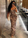 Women'S Sleeveless Leopard Print Maxi Dress - Sexy & Stylish, Stretchy & Form-Fitting, Perfect for Summer, Beach Outings, and Casual Wear, Casual Wear Dress | Leopard Print Dress | Form-Fitting Design
