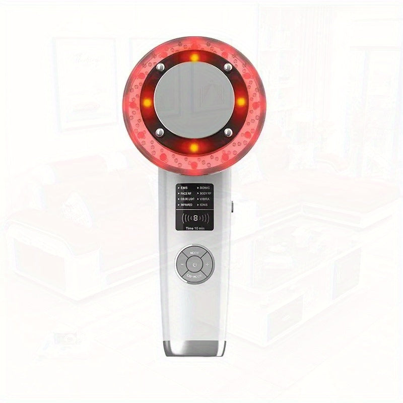 Handheld Home Use 8in 1 Body Slimming Fat Belly Burning Device Multifunction High Frequency Facial Body Massager Device