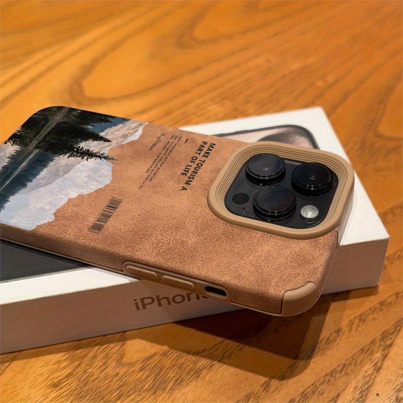 A Stunning Phone Cover with a Mountain Motif, Highlighting a Peaceful Lake. Perfect for Lovers of Nature And a Considerate Present for Anyone Who Values Calmness. This Silicone Case Fits Iphone Models 16, 15, 14, 13, 12, And