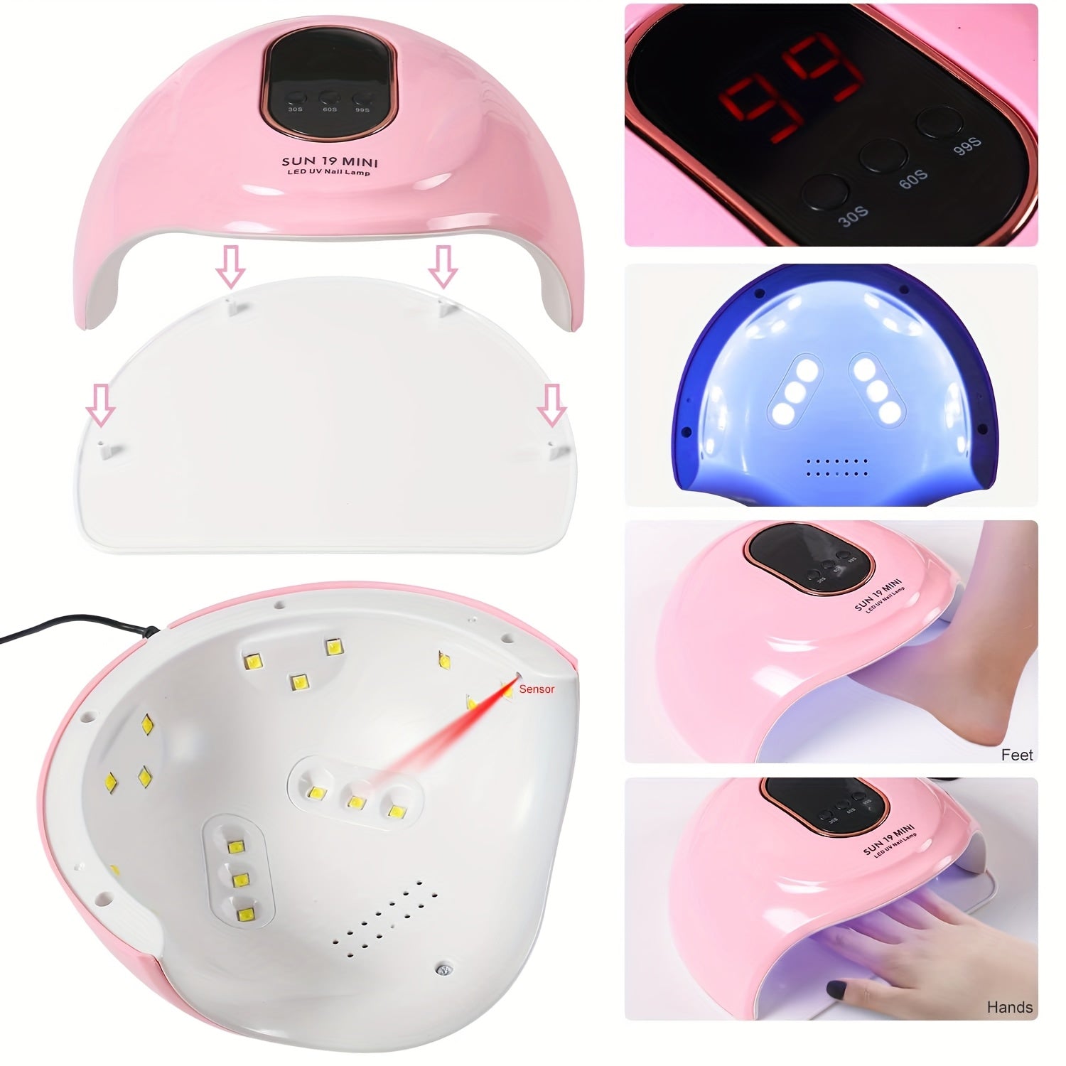 Acrylic Nail Kit With Drill And U V Light Full Nail Kit Set Professional Nail Starter Kit For Beginners Acrylic With Everything