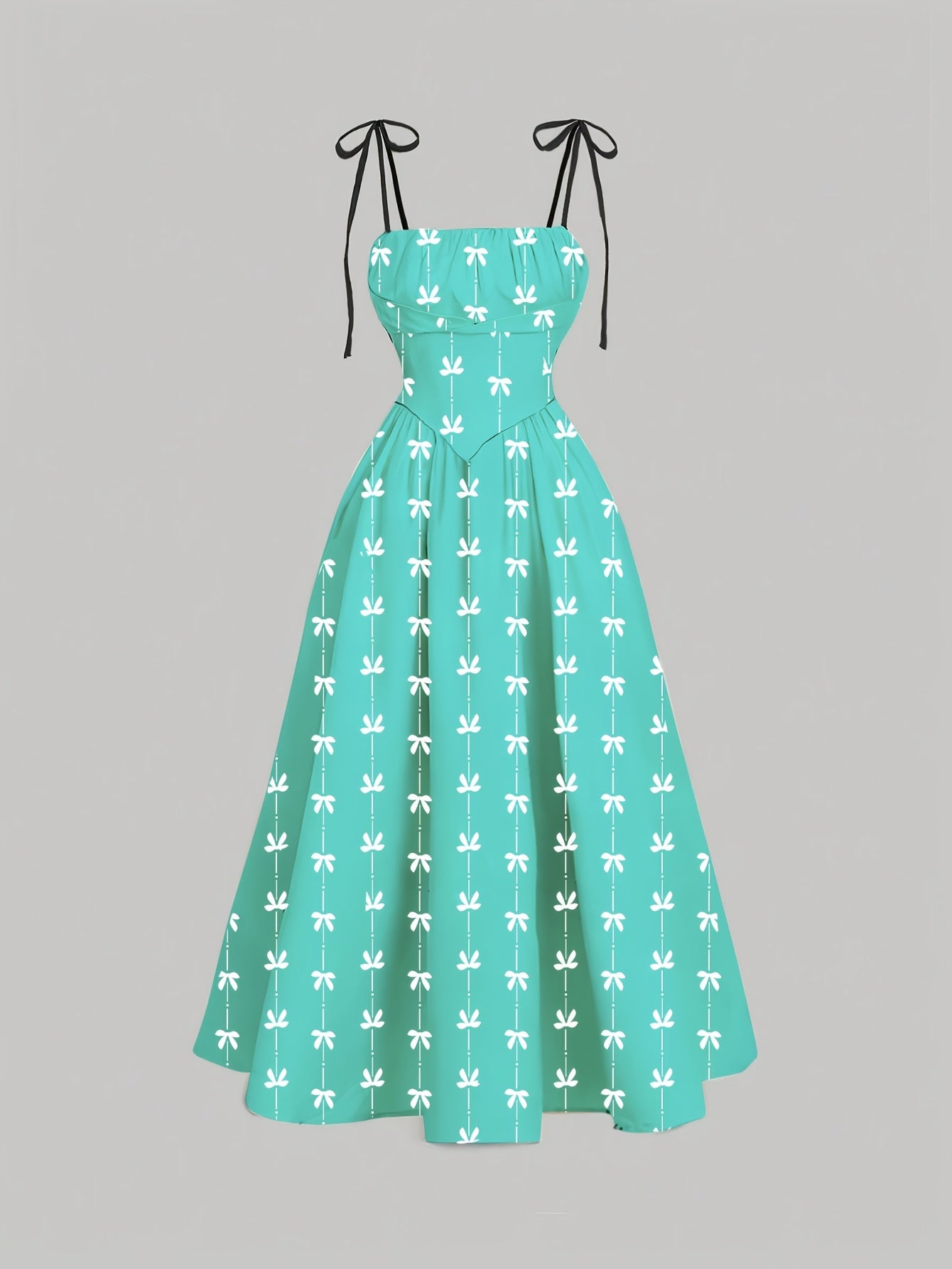 Elegant Floral Print Halter Dress with Ruffle Detail - Sleeveless, All-Season, Adult Women'S Fashion, Sleeveless Dress | Floral Print Dress | Ruffle Detail Dress
