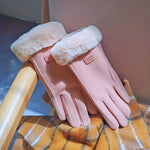 1 pair of all finger warm bicycle gloves - windproof,, stylish Women's winter gloves - hand wash only, perfect for autumn and winter seasons, the perfect gift for women