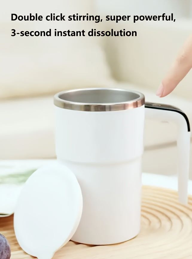 Portable Magnetic USB Rechargeable Self-Stirring Coffee Mug with Smart Temperature Display for Home & Office