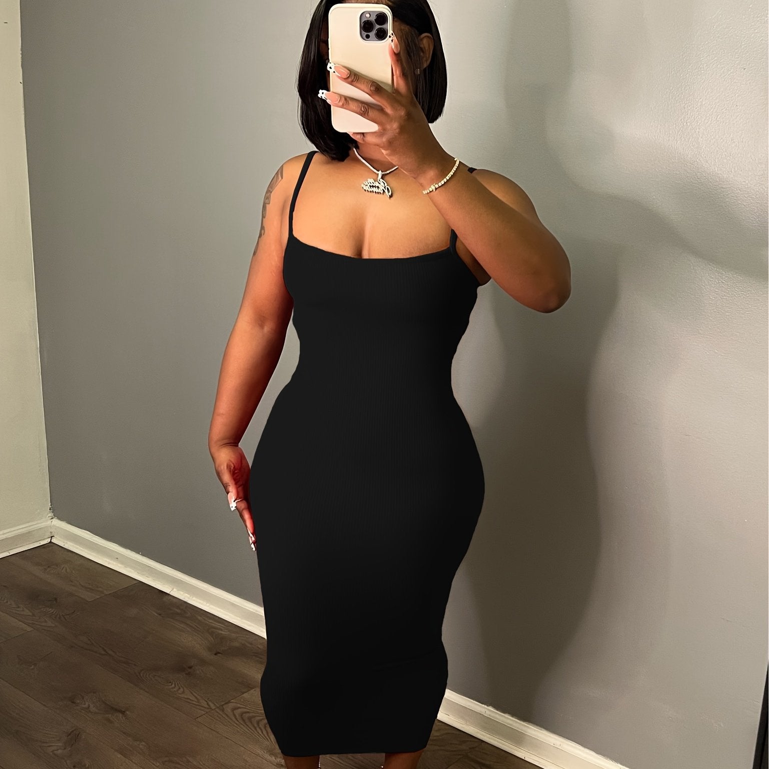 Women'S Casual Slip Dress Sleeveless Bodycon Dresses Ribbed Maxi Sundress Basic Party Club Dress
