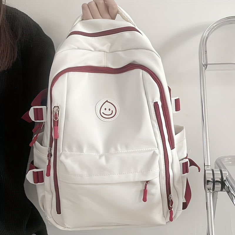Schoolbag Female Junior High School Student High Capacity Korean Fashion Versatile College Style High School Student Backpack