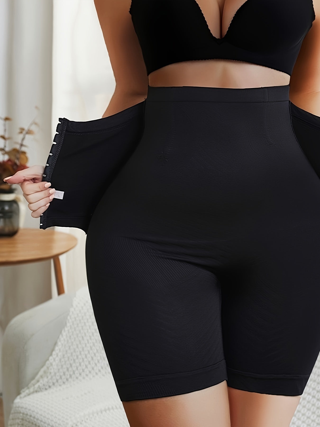 Elegant High-Waist Tummy Control Shapewear Shorts for Women - Seamless, Anti-Roll & Butt Lifting with Front Closure, Elegant Special Project Style