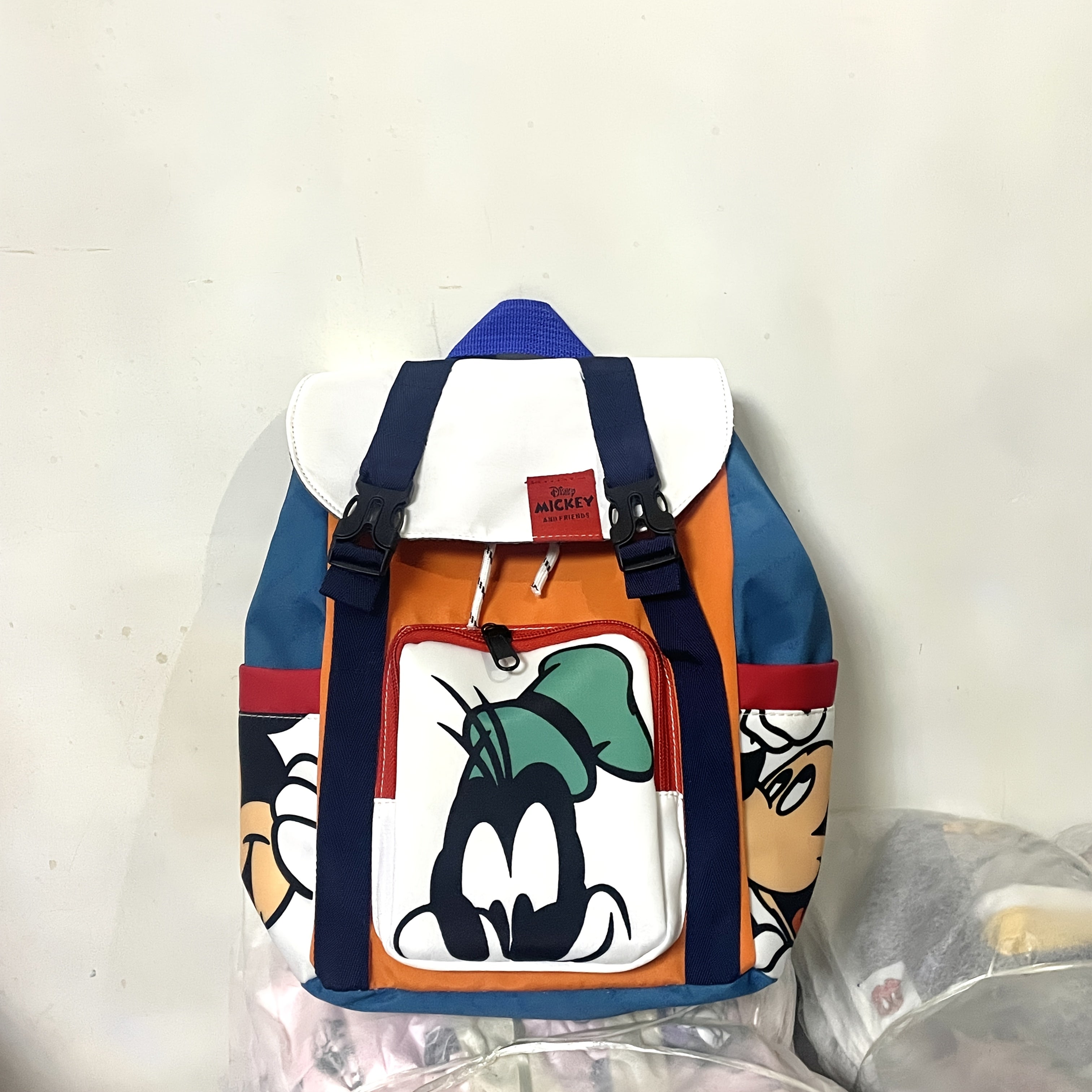 Mickey Mouse & Minnie Mouse Backpack - Lightweight, Adjustable Strap, Zipper Closure, Casual Style, Hand Washable, Nylon Material, Ideal for School & Everyday Use, School Backpack | Playful Design | Durable Zippers, Mickey Mo