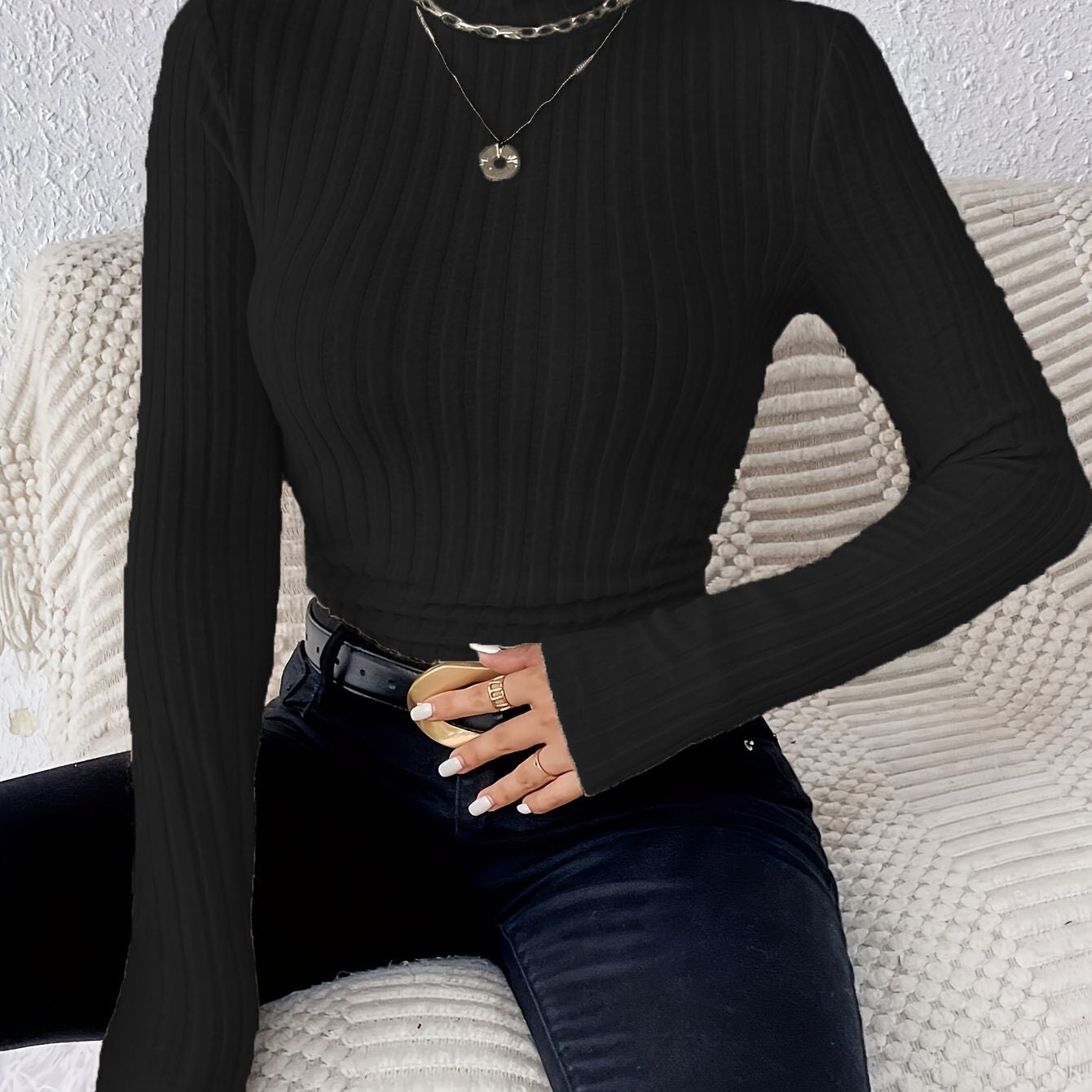 [Winter White Milk Sweater] Autumn And Winter Milk White Sweater