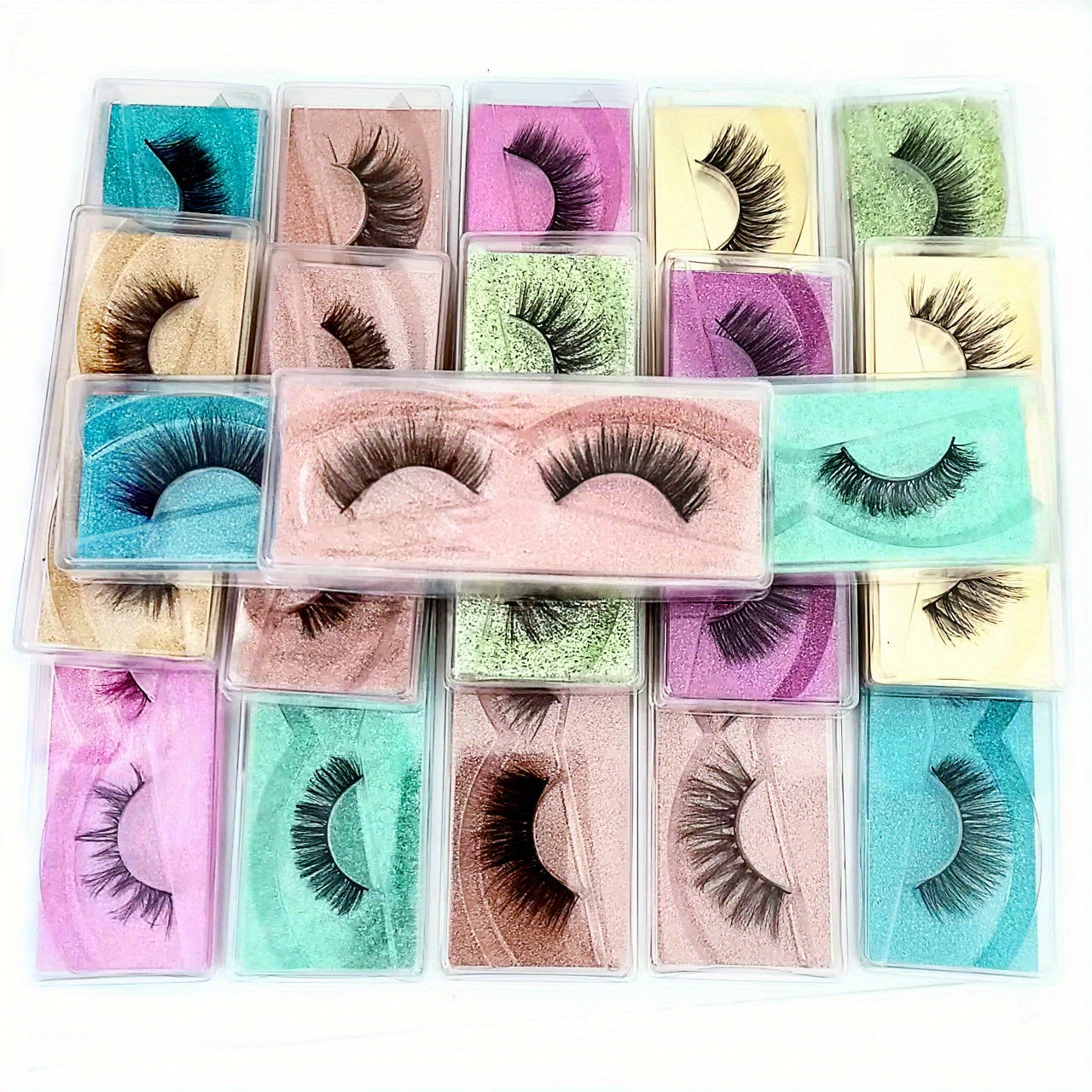 Versatile 3D Eyelash Multi-Pack: Fluffy Thick & Curling - Natural to Glam Looks (10/20/30/40 Pairs)