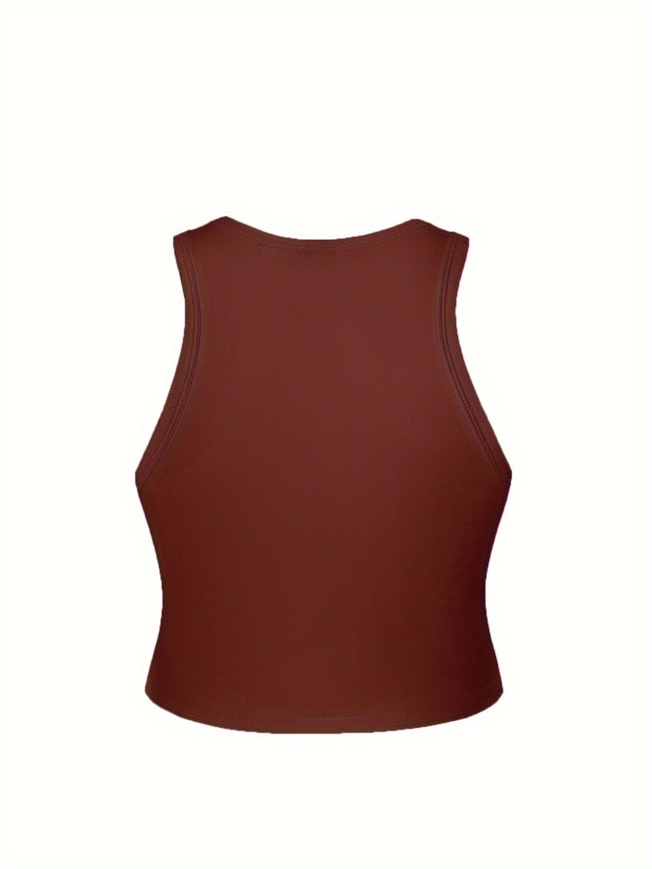 Ladies' Y2K Fashion Round Neck Sleeveless Tank Top, Trendy for Spring And Summer, Suitable for Street Style, Featuring Light Luxury Patterns And Prints. Ideal for Artistic Women, Commuting, Work Attire, Festive Parties, with