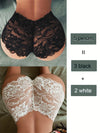 5 Pieces Sexy Lace Underwear: Black and White Designs for Adult Women