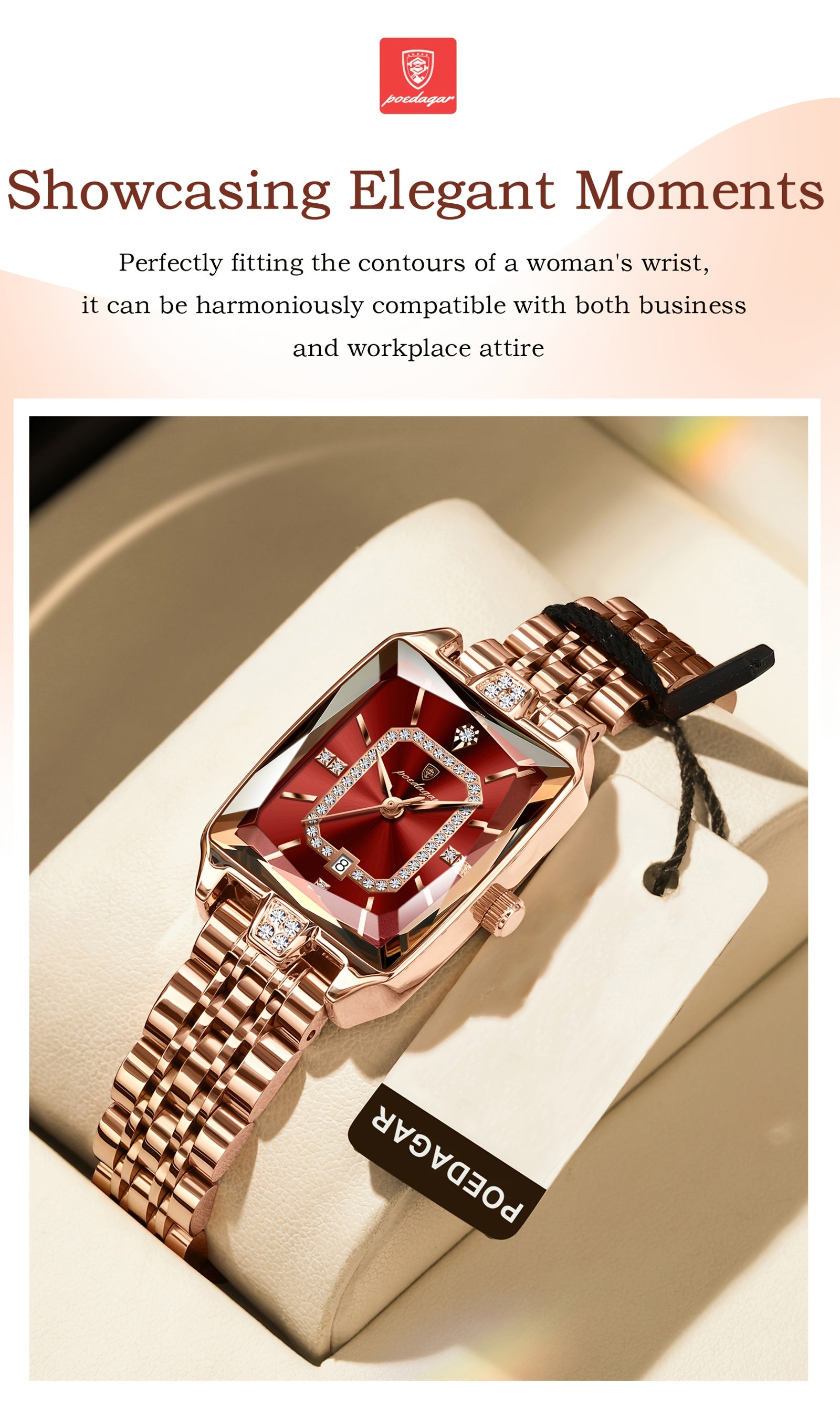 POEDAGAR Fashion Students Korean Casual Ladies Watch Luxury Stainless Steel Best Selling Simple And Elegant Quartz Wristwatch.