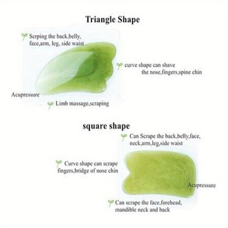 7pcs Gua Sha Beauty Massage Tool Set - Natural Resin Gua Sha Scrapers For Face, Back & Neck - Relax Muscles & Release Stress - Mother's Day Gift