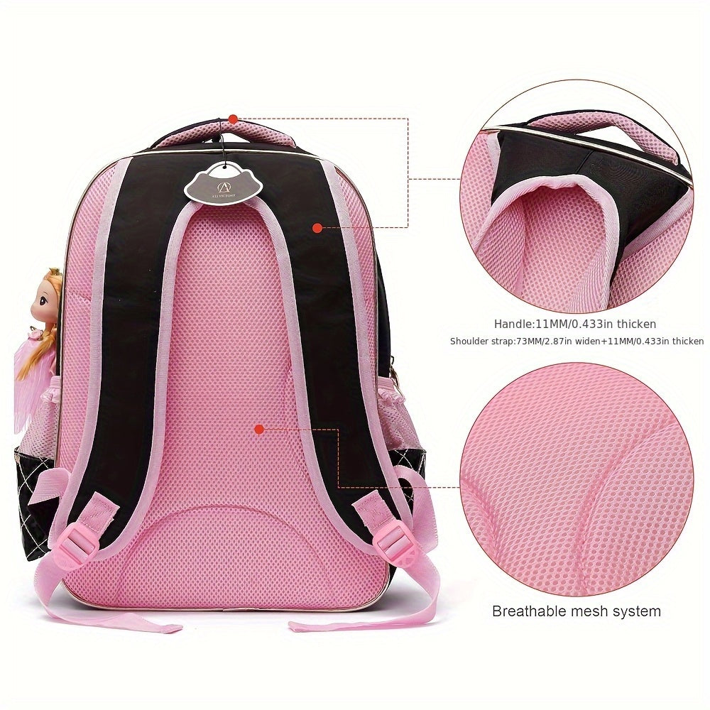 ALLC- Student Backpack, Women'S Backpack 15.6-inch Laptop Backpack College Backpack Cute Backpack For Women College Students, Pink, Laptop Backpack