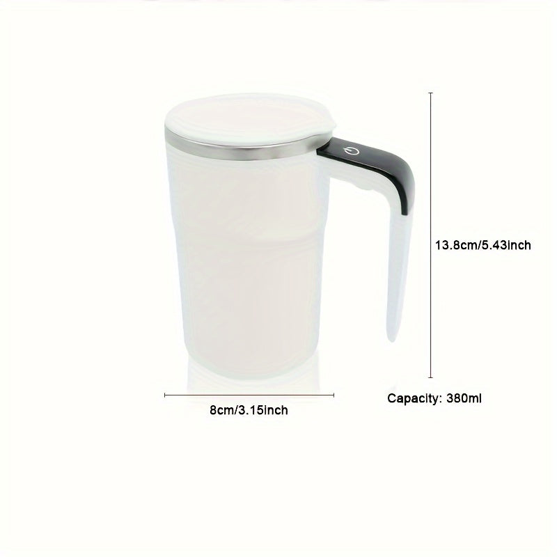 Portable Magnetic USB Rechargeable Self-Stirring Coffee Mug with Smart Temperature Display for Home & Office