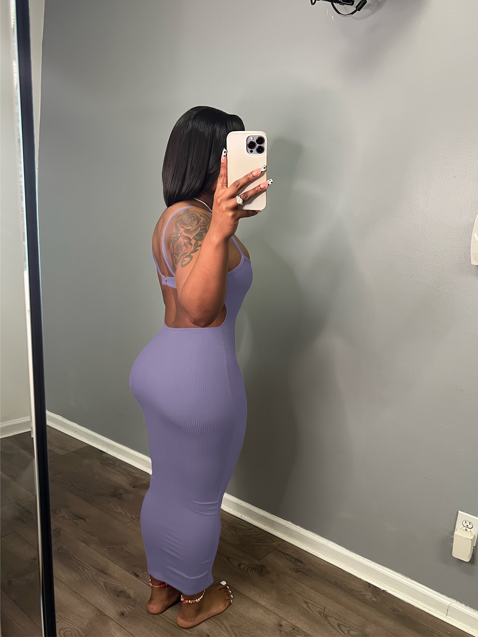 Women'S Casual Slip Dress Sleeveless Bodycon Dresses Ribbed Maxi Sundress Basic Party Club Dress