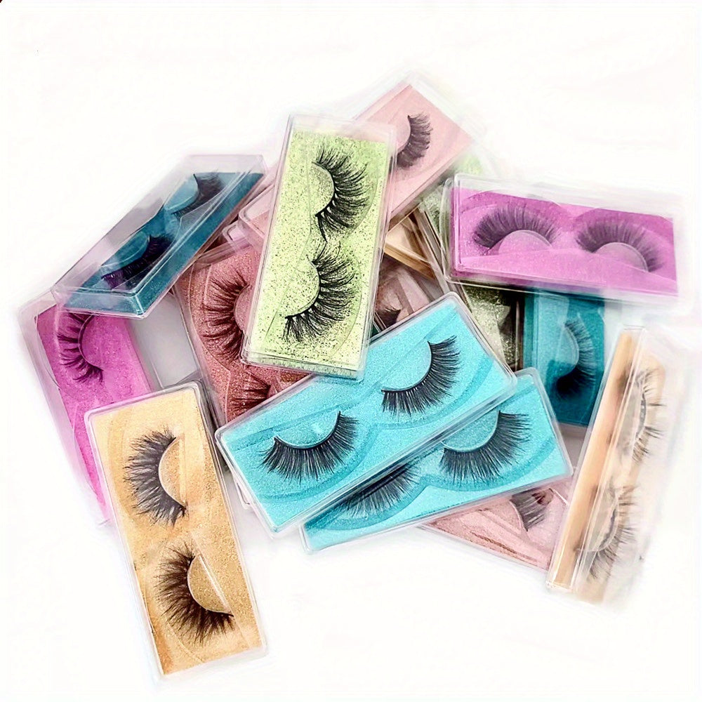 Versatile 3D Eyelash Multi-Pack: Fluffy Thick & Curling - Natural to Glam Looks (10/20/30/40 Pairs)