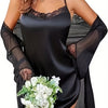 Sexy Women's Lace Nightdress Set - Exquisite Charm Design, Splicing Lace Fabric, Erotic Clothing for Women, Comfortable Sleepwear, Fashionable Pajama Set