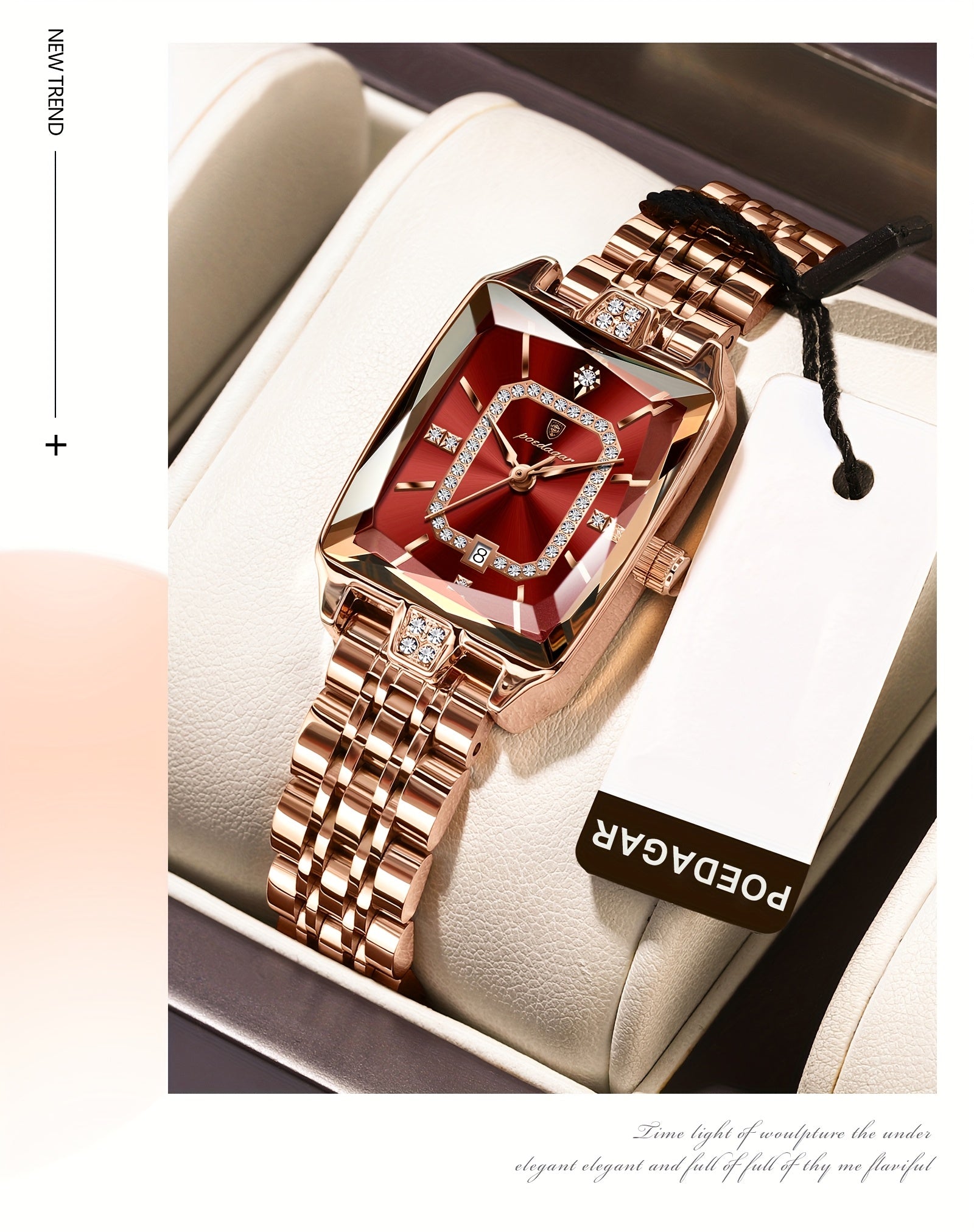 POEDAGAR Fashion Students Korean Casual Ladies Watch Luxury Stainless Steel Best Selling Simple And Elegant Quartz Wristwatch.