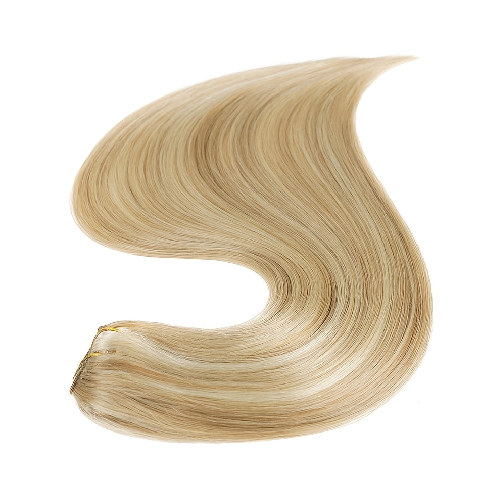 75G Real Human Hair Clips 6pcs 1 Set Can Be Worn, 2 Sets Can Be Very Full