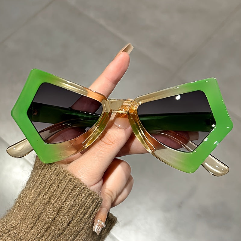 Butterfly Cat Eye Glasses Y2K Jelly Color Block Futurist Sunvisors Beach Party Club Favors For Women And Men's
