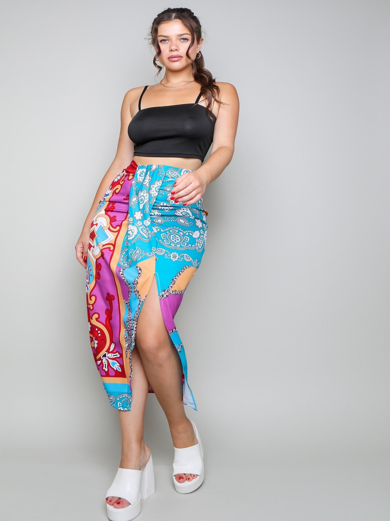 Sassy Beach Skirt with Vibrant Patterns