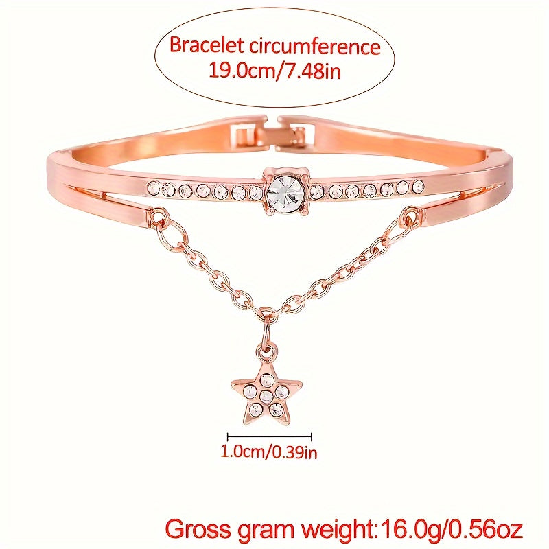 1pc Women's Luxury Quartz Watch for Daily Wear and 1pc Bracelet